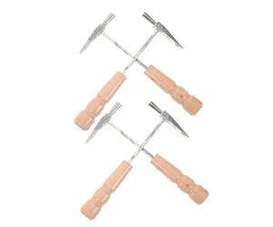 Mikikit 4pezzi Kalimba Thumb Piano Tuning Hammer in Metal With Wooden Handle For Precise Sound Adjustment And Compatibility With Various Models