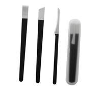 Mikikit 4pezzi Kit Tagliaunghie Per Piedi Strumenti Per Pedicure Casa Tronchesino Unghie Piedi Accessori Tagliaunghie Nero Rimuovere Cellule Morte