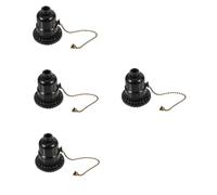 Mikikit 4pezzi Portalampada Con Interruttore Catena Per Lampade Da Tavolo e Parete Accessorio Per Illuminazione Stile Vintage Design Elegante e Sicuro Per Casa e Ufficio