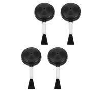Mikikit 4pezzi Soffiatore per Obiettivi in Plastico Nero Spazzola per Pulizia Obiettivi Fotocamera e Occhiali, Design Portatile per Riprese Outdoor e Viaggi
