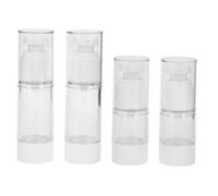 Mikikit 4pezzi Spray Bottiglia in Plastica Trasparente Flacone Spray per Liquidi e Lozione Ricaricabile per Cosmetici e Sapone Liquido Portatile e Resistente per Viaggi e Uso Quotidiano