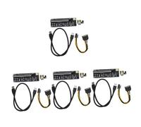 Mikikit 4sets Scheda Grafica Pcie Riser Card Per Mining Adattatore Estensore Per Gpu Esterna Compatibile Con Laptop e Upgrade Performance Video e Gaming