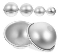 Mikikit 5 paia Stampi per Dolci e Bombe da Bagno Accessori da Forno e Te Design Delicato Facile da e Conservare per Casa e