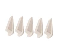 Mikikit 5 pezzi Fermaporta in Gomma Bianco Cunei Antiscivolo Resistente per Casa e Ufficio Protezione per Porte Materiale Ecologico e Durevole Stabile