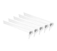 Mikikit 5 Pezzi Organizzatore di Bevande in Plastica per Supermercati Spingitore Automatico per Lattine, Sistema a Molla per Mantenere Snack e Bibite Sempre in Vista
