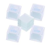 Mikikit 500 Pezzi Vetrini Coprioggetto Quadrati in Vetro 22x22mm per Microscopio Preparazione Precisa del Campione e Resistenza ai Danni per Applicazioni di Laboratorio
