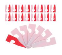 Mikikit 50pezzi Piedino Adesivo per Overlock Cuscinetto Autoadesivo per Piedino Premistoffa Cuscinetto Inferiore in Plastica per Premistoffa Accessorio per Cucire Piastra Inferiore