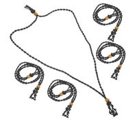 Mikikit 5pezzi Collana in Pietre Porta Pietra Vuoto Corda Per Collana Intrecciata Mano Porta Ciondolo Decorativo Da Appendere Cordini Di Ricambio Per Design Elegante e Regolabile