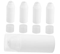 Mikikit 5pezzi Flaconi Vuoti Ricaricabili da Viaggio per Lozione Contenitori da Viaggio per Cura della Distributore di Lozione con Pompa Bottiglie Comprimibili per Shampoo Cosmetici Olio F