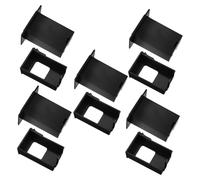 Mikikit 5pezzi Forniture per Chitarra Custodia per Batteria in Plastica Nera da Scatola per Batteria per Pickup Attiva per Chitarra e Basso Parti di Ricambio