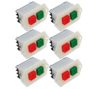 Mikikit 6 Pezzi Interruttore di Avviamento per Smerigliatrice da Banco Pulsante di Sicurezza per Trapano da Tavolo Controllo a Pressione e Protezione Integrata Adatto per Macchine da