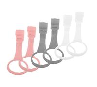 Mikikit 6pezzi Anelli Per Lettino Ragazzo Ragazza Per Aiuto Stare in Piedi Accessori Culla Resistenti e Pratici Anelli Appendibili Per Sviluppo Motorio e Stabilità Ragazzo Ragazza Bambina