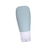 Mikikit 6pezzi Cosmetico Da Viaggio Contenitori Da Viaggio in Silicone Vuoti Separati Per Lozioni Shampoo Struccanti Portatili e Impermeabili Rosa Grigio Blu Bianco Grigio