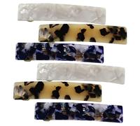 Mikikit 6pezzi Ganci per Capelli in Metallo Acetato Sicuro Resistenti e Flessibili per Styling dei Capelli per Donne Spessi Non Cadono Facilmente Colore Casuale