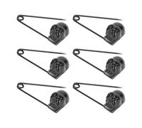 Mikikit 6pezzi Teschio Halloween Spilla Spilla Decorativa Forma di Teschio Spille per Festival dei Fantasmi Horror Creativa