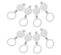 Mikikit 8 Pezzi Copertura della Argento per Inossidabile Spioncino in Protezione Privacy Facile Installazione per Porta Casa e Appartamento