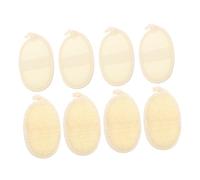 Mikikit 8 Pezzi Dischi Esfolianti in Luffa Naturale per Corpo e Viso Spugne Morbide per Doccia e Bagno Rimuovi Trucco e Pulisci Pori Compatti e Facili da Pulire per Corpo Completa
