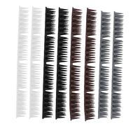 Mikikit 8 Set Spina di Strisce di Piccione Strisce per Uccelli Picco di prevenzione Punta di Piccione Spike di Recinzione per piccioni Anti Picco Kit plastica