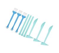 Mikikit 9 Set Attrezzi da per Martello Scalpello e Pennello Kit Archeologo per Ragazzi e Ragazze Strumenti Educativi per Coordinazione Mano Occhio e Creatività Design Ergonomico e
