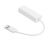 Mikikit Adattatore USB 2.0 Gigabit Ethernet 1000m Connettore Rj45 Bianco, Trasferimento Dati Veloce e Connettività senza Interruzioni per Laptop e PC