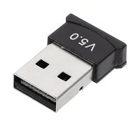 Mikikit Adattatore Wireless USB 2.0 Nero Protocollo 5.0 per PC e Computer, Ricevitore e Trasmettitore Wireless in Plastico, Supporto Dun/pan Colore Casuale