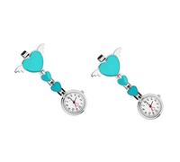 Mikikit Agganciare 2 Pezzi Leggere Orologi Da Appendere A Di Dottori Moda Studentessa Easy Fob Tasca Da Da - Arredamento Per L'Uso Cuore- Su Clip Pin Dottore Risvolto