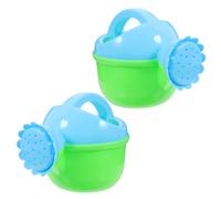Mikikit Annaffiatoio Estivo e Giocattoli Da Bagno Per Ragazzo Ragazza, Set 2 Pezzi in Plastica Sicura, Dimensioni Per Mani Piccole, Giochi Creativi Per Sviluppo Motorio Durante Bagnetto