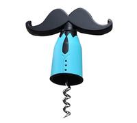 Mikikit Apribottiglia per Vino Portatile in Acciaio Inossidabile e Abs Blu, Design Creativo a Forma di Gentiluomo, per Cucina e Uso Domestico Colore Casuale