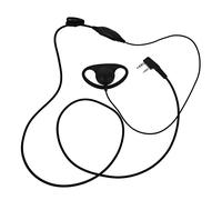 Mikikit Auricolare Cuffia Interfonica Gancio Auricolare d Tipo Interfono Connettore Compatibile per Radio Ricetrasmittenti Portatili, Uso Professionale in Ambienti Rumorosi come Hotel