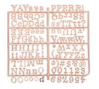 Mikikit Bacheca in Feltro Lettere e Simboli in Plastica Dorata Kit Lettere per Bacheche Numeri e Segni Magnetica per Annunci Creativi in Aula Bar e Eventi