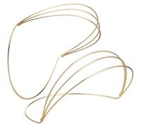 Mikikit Base Fai da Te per Chioma 2 Pezzi Cornice Semplice per Tiara in Metallo Kc Oro Accessorio per Copricapo Elegante per Cerimonie Feste e Concorsi di Bellezza