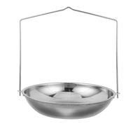 Mikikit Bilancia Industriale Sospesa con Vassoio in Acciaio Inox e Catena Bilancia Portatile per Frutta e Caffè da Viaggio per Alimenti e Cereali Accessorio per Pesatura Sicura e Precisa