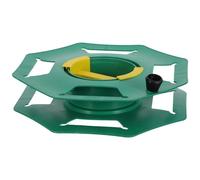 Mikikit Bobina Portacavi in Plastica Verde Manuale, Avvolgicavo per Cavi Elettrici Piccolo e Resistente, Bobina per Prolunga da Interno ed Esterno per Campeggio e Uso Domestico