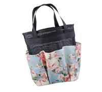 Mikikit Borsa Doccia in Rete Pieghevole Porta Shampoo e Cosmetici Organizer Bagno Portatile per Viaggio e Fitness Capacità Ampia Colore Azzurro