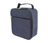 Mikikit Borsa Termica Porta Pranzo Isolante Borsa Frigo Piccola Multifunzione per Ufficio Scuola e Picnic Conserva Freschezza di Cibi e Bevande per Adulti e Blu