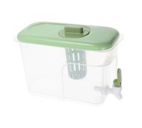 Mikikit bottiglia d'acqua fredda distributore di bevande distributore di acqua in plastica contenitore per succhi per frigorifero Dispensatore di bevande per frigorifero pp Verde chiaro