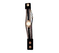 Mikikit Braccialetti Bangle Donna Orologio Bracciale Donna Catena Polso Fossil Set Orologio Donna Borsa Strass Bianco Oro Rosa Donna