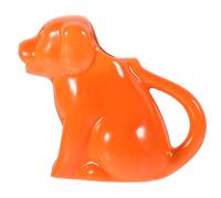 Mikikit Brocca per Panna in Ceramica Manico, Tazza Portatile per Latte a Forma di Cane Arancione, Brocca per Servire Salsa per Casa, Bar e Ristorante, Beccuccio Antigoccia Funzionale