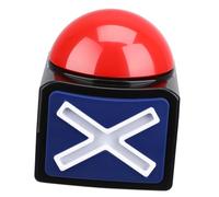 Mikikit Buzzer da Quiz con Suono e Squeeze Sound Box in Plastica Blu Pulsante per Giochi di Risposta e Competizioni in Classe Ufficio e Feste Senza Batteria