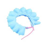 Mikikit Cappello Doccia Regolabile per Protezione per Orecchie e Occhi Accessorio Blu per Lavaggi e Bagni Sicuri