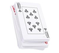 Mikikit Carte da Gioco in Braille Grandi e Impermeabili, Mazzo Portatile per Ipovedenti e Non Vedenti, Strumenti Didattici e Forniture per Intrattenimento Anziani e Disabilità Visiva