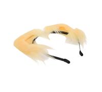Mikikit Cerchietto Orecchie Peloso Fuzzy Accessorio Costume Halloween Natale Cosplay per Donne Ragazze Tenuta e Stile