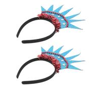 Mikikit Cerchietto per Chioma Statua della Libertà 2 Pezzi, Copricapo Leggero Corona Decorativa per Festa del Giorno Dell’indipendenza, Fascia Antiscivolo per Eventi e Fotografie