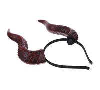 Mikikit Cerchietto per Resina Cornas Diaboliche Rosso Corna Staccabili e Regolabili, Accessorio Creativo Mascherate e Feste di Halloween