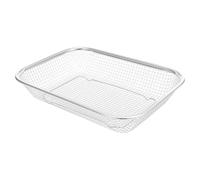 Mikikit Cestello Scolapiatti a Rete in Acciaio Inox Colino Rettangolare per Lavello Cucina Multiuso per Lavare e Scolare Alimenti Freschi Capacità Adatta a Famiglie