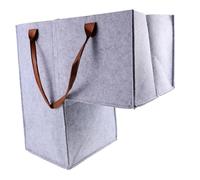 Mikikit Cestino Organizer Per Scale in Feltro Cesto Portaoggetti Pieghevole Per Biancheria e Articoli Vari Grande e Stabile Per Uso Casa Posizionabile in Cima Fondo Alle Scale