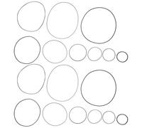 Mikikit Cinghie in Gomma per Registratore a Cassette 50 Pezzi Miste 07+10 MM Kit Riparazione Cassetta Compatto Portatile per Manutenzione e Sostituzione Nastro Audio