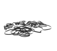 Mikikit Cinghie per Registratore Cassette 50 Pezzi in Gomma Nera Resistenti All'usura per Restaurare Velocità Giradischi per Riparazione e Manutenzione