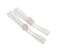 Mikikit Cintura Dorata da Donna Perle Sintetiche e Design a Diamante Cintura Regolabile Sottile per Abiti da Sposa e Cerimonia Accessorio Elegante per Decorare la Vita