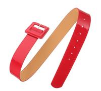 Mikikit Cintura Larga in Pu Rossa da Donna per Abito, Robusta e Resistente, Regolabile in Vita per Feste e Occasioni Eleganti